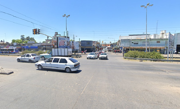 El ataque ocurrió en el cruce de la Ruta Nacional N° 3 y la calle Comercio.